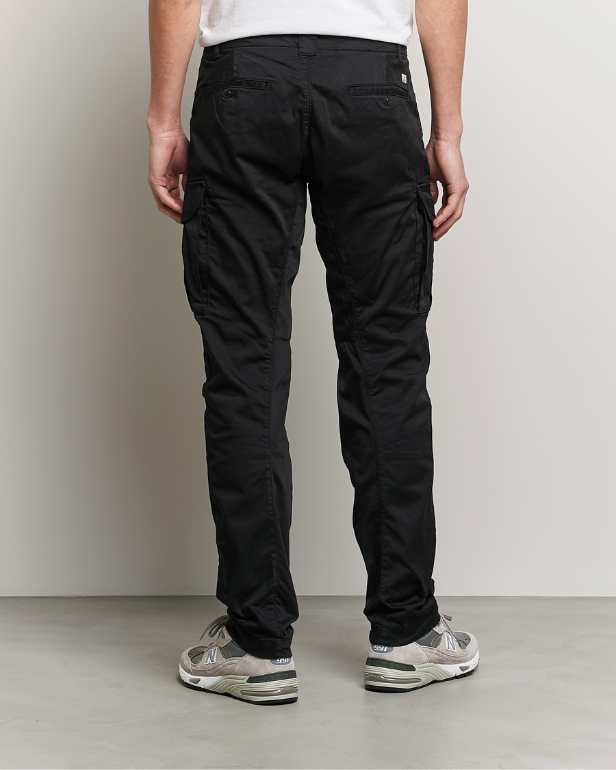 Homme | Pantalons | C.P. Company | Satin Stretch Cargo Pants Black