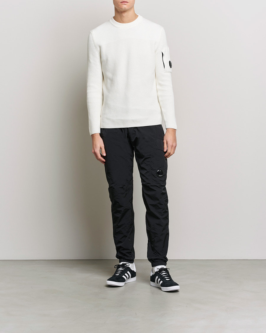 Homme | Pulls Et Tricots | C.P. Company | Sea Island Knitted Cotton Crew Neck White