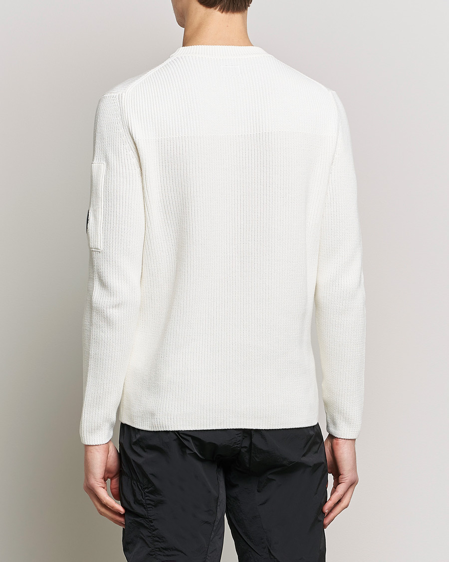 Homme | Pulls Et Tricots | C.P. Company | Sea Island Knitted Cotton Crew Neck White