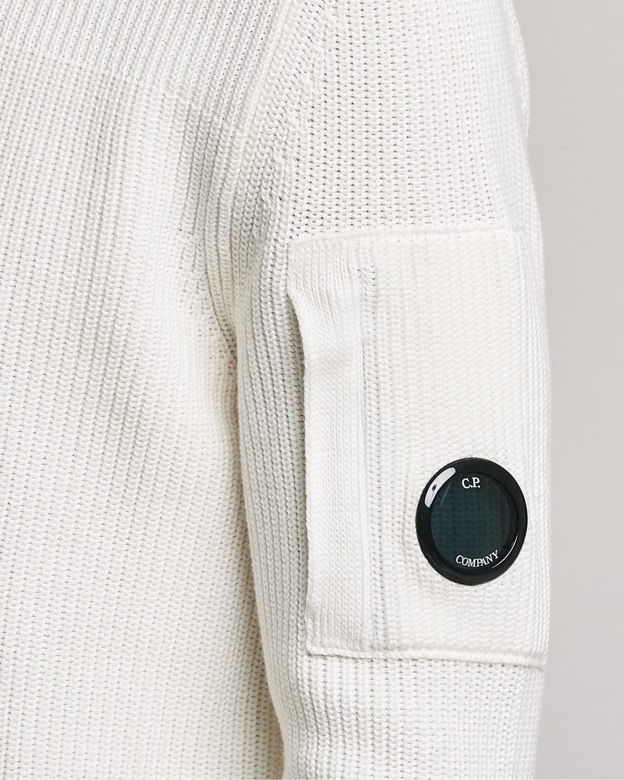 Homme | Pulls Et Tricots | C.P. Company | Sea Island Knitted Cotton Crew Neck White