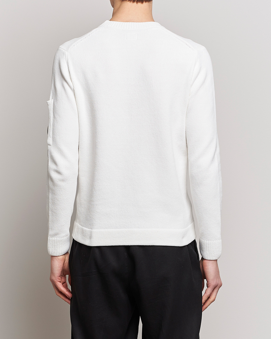 Homme | Pulls Et Tricots | C.P. Company | Cotton Chenille Crew Neck White