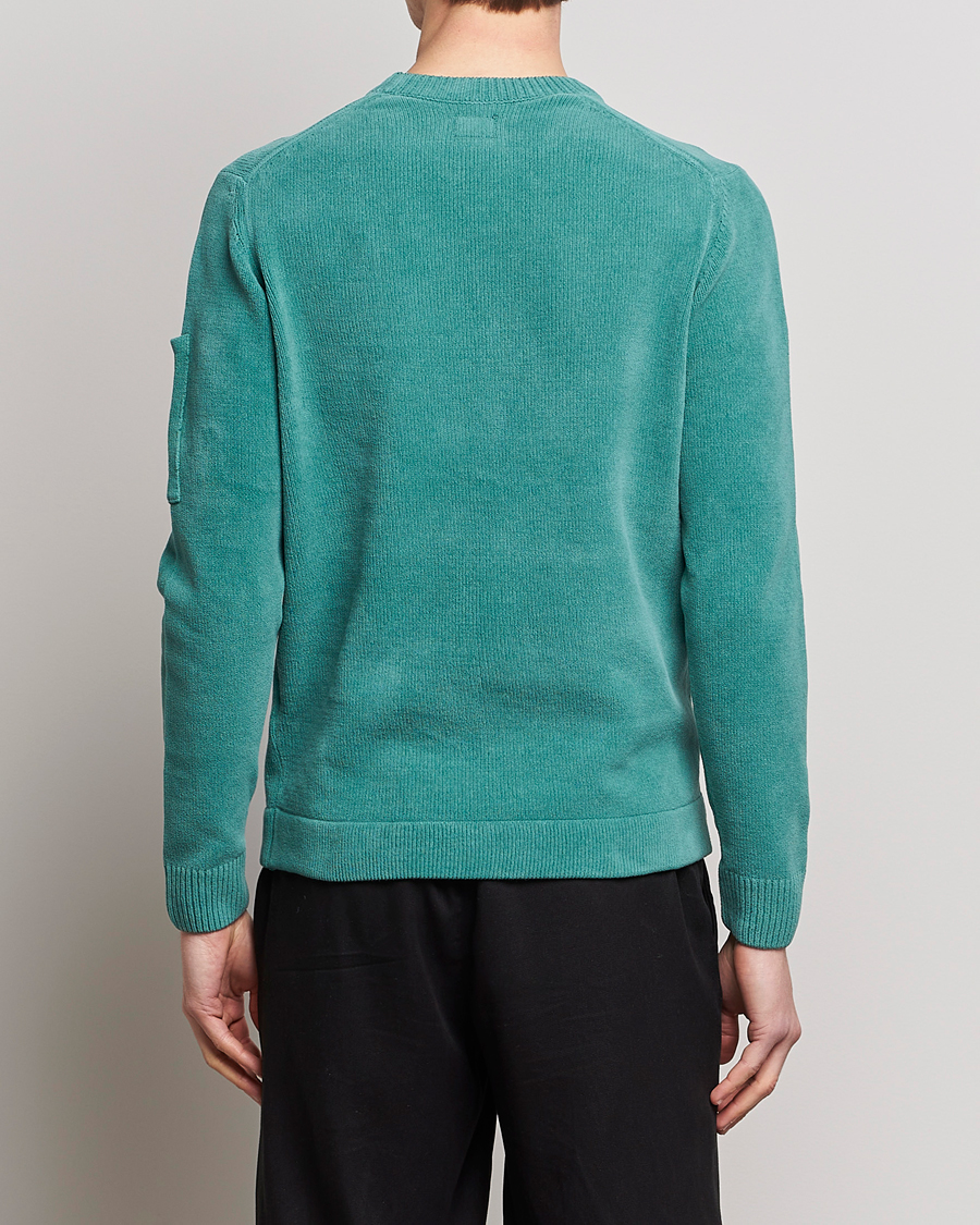 Homme | Pulls Et Tricots | C.P. Company | Cotton Chenille Crew Neck Ocean Green