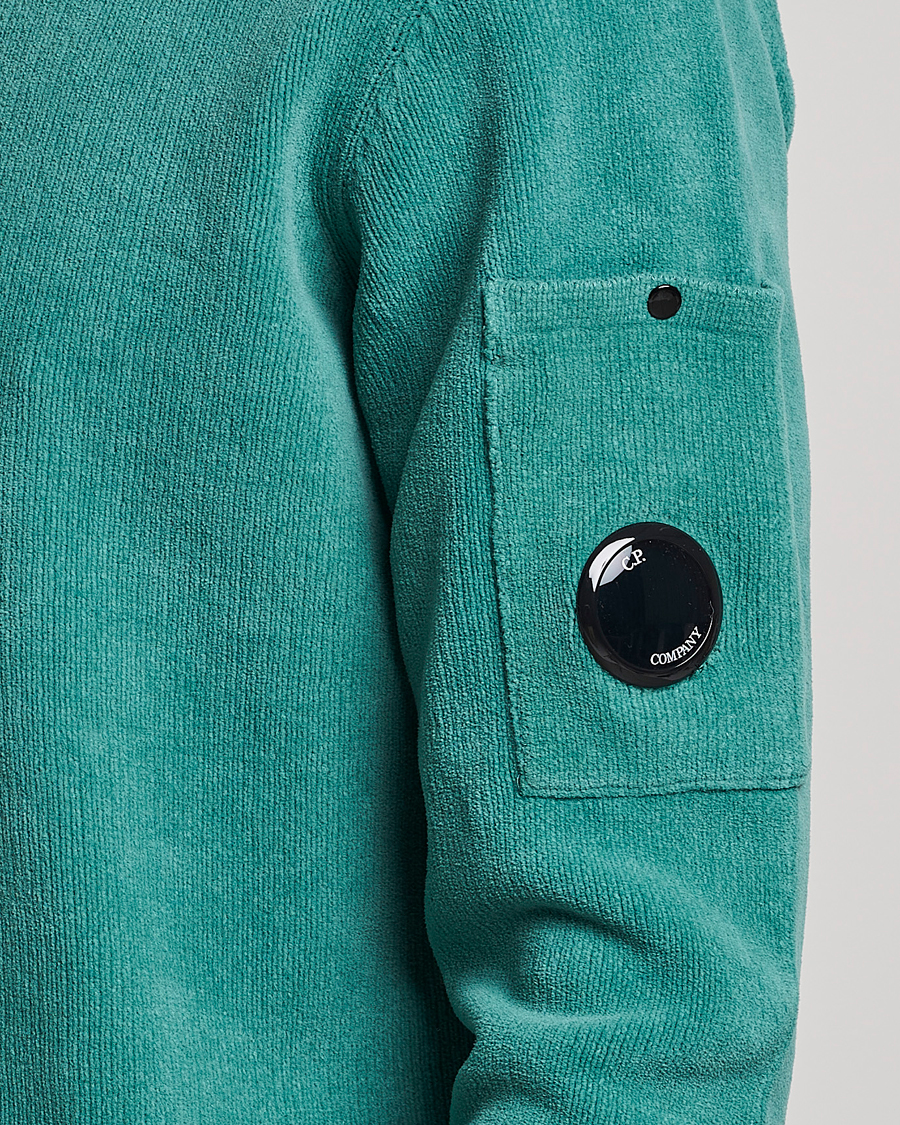 Homme | Pulls Et Tricots | C.P. Company | Cotton Chenille Crew Neck Ocean Green