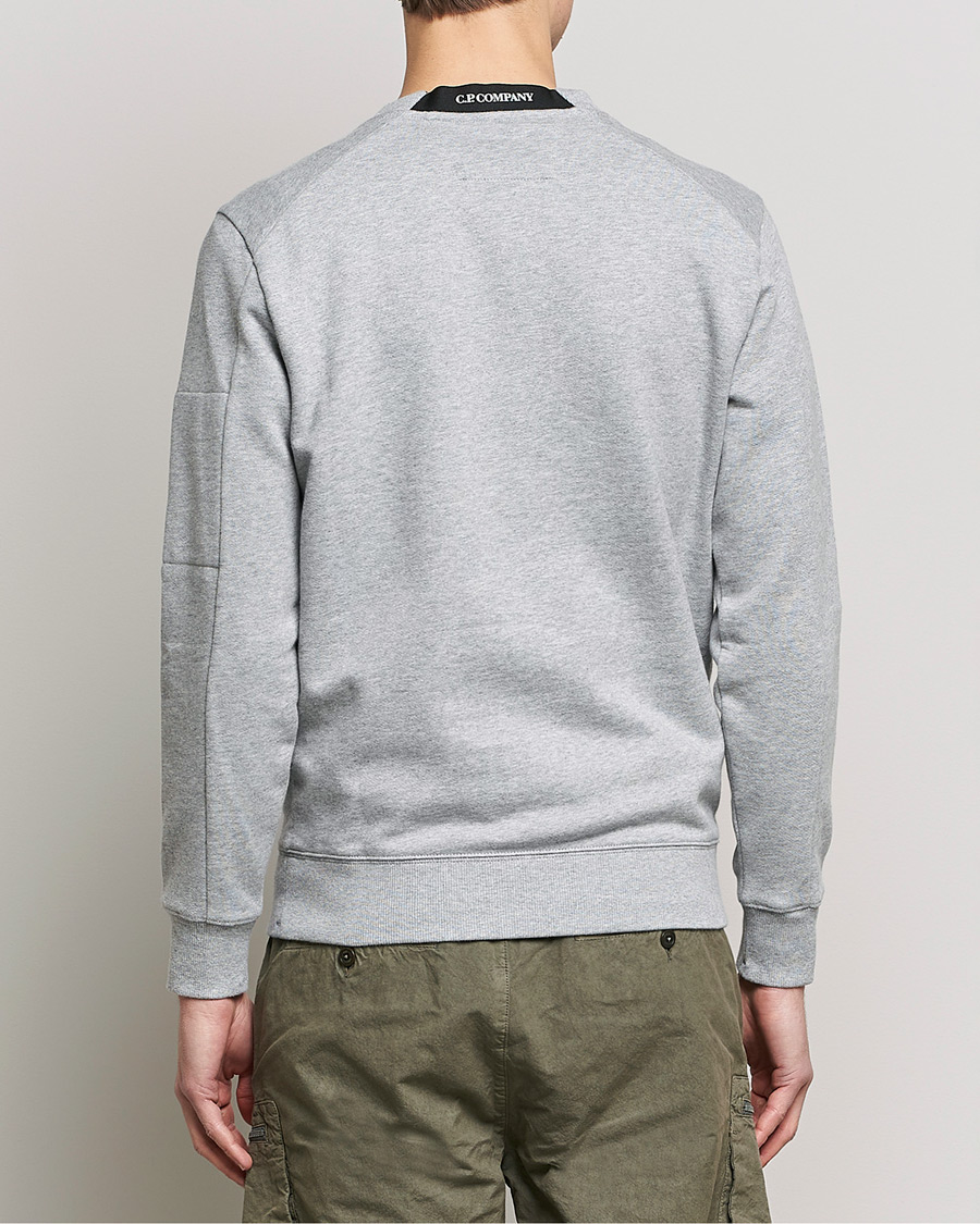 Homme | Pulls Et Tricots | C.P. Company | Diagonal Raised Fleece Lens Sweatshirt Grey