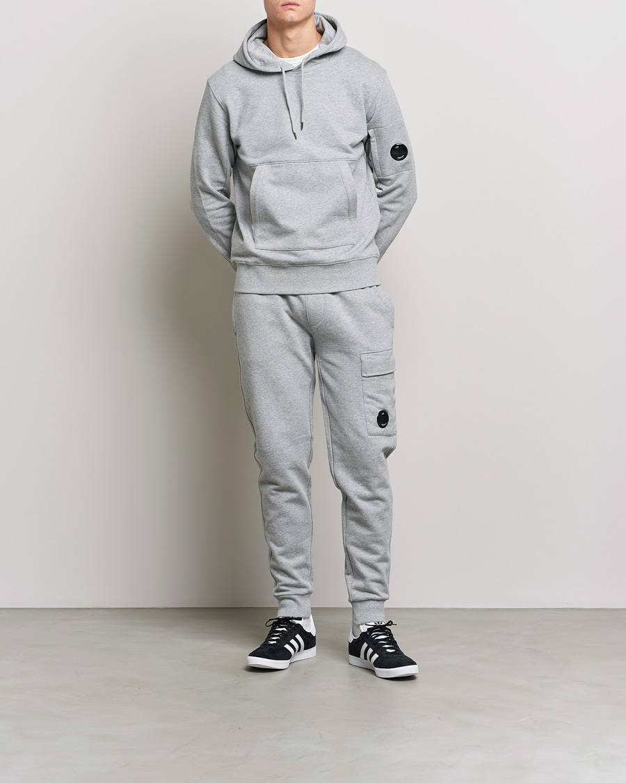 Homme | Pantalons | C.P. Company | Diagonal Raised Fleece Lens Sweatpants Grey