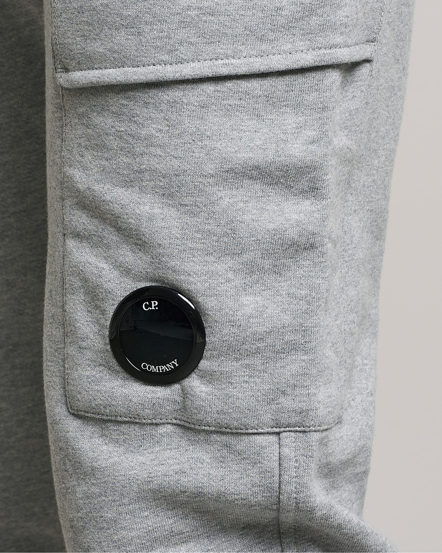 Homme | Pantalons | C.P. Company | Diagonal Raised Fleece Lens Sweatpants Grey