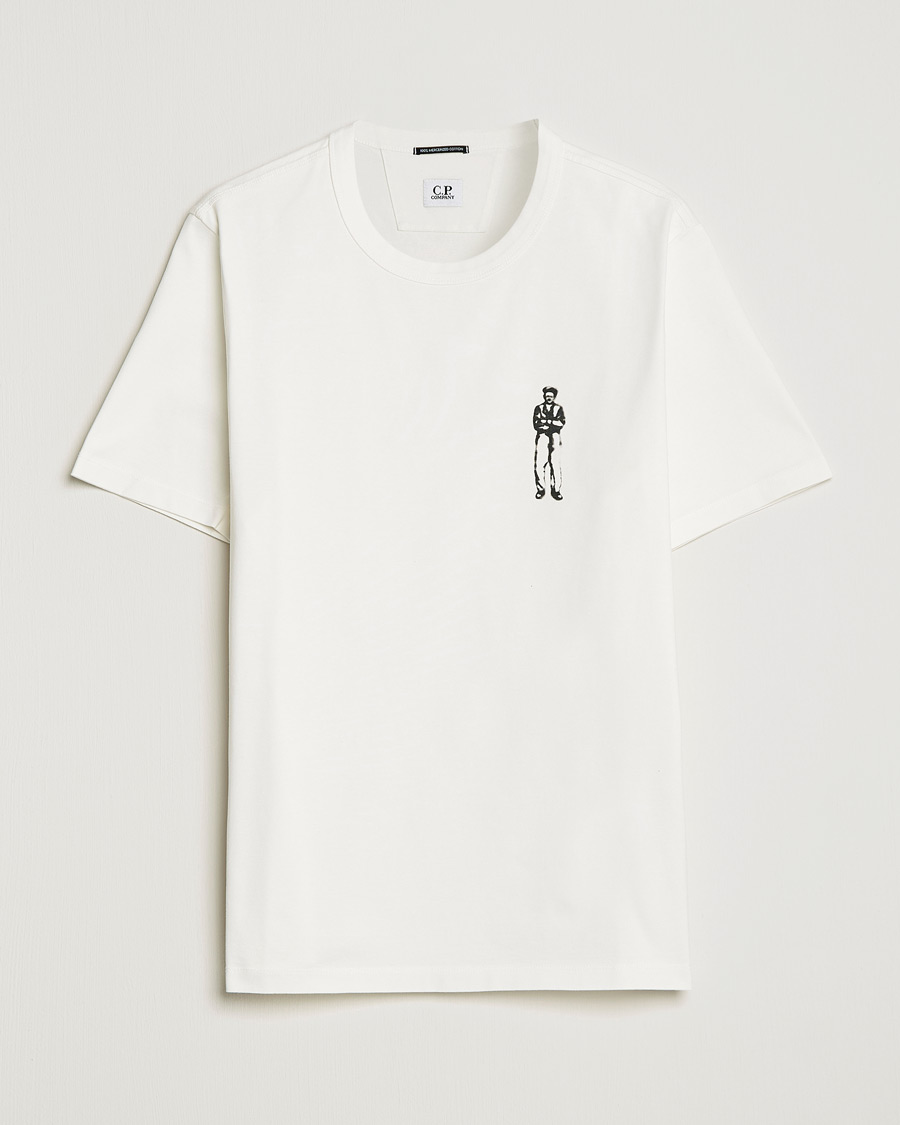 Homme | T-shirts | C.P. Company | Heavy Mercerized Cotton Printed Logo T-Shirt White