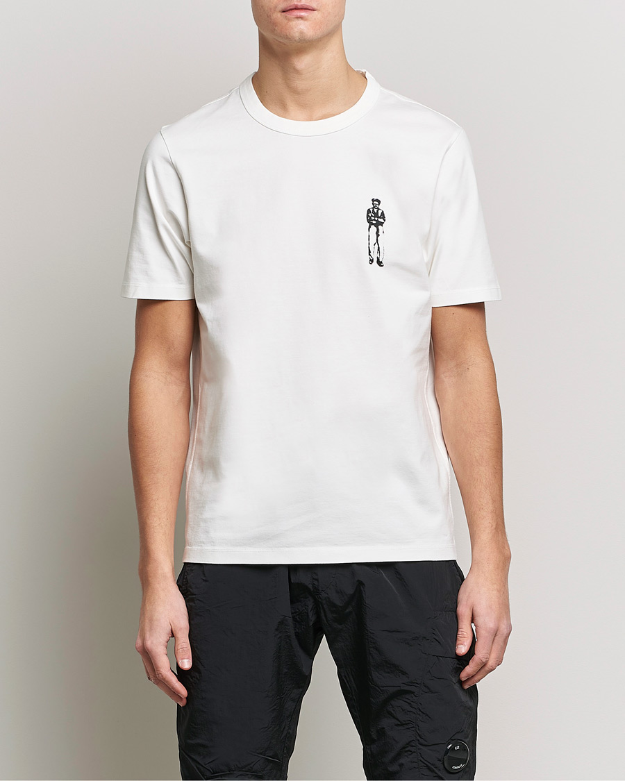 Homme | T-shirts | C.P. Company | Heavy Mercerized Cotton Printed Logo T-Shirt White