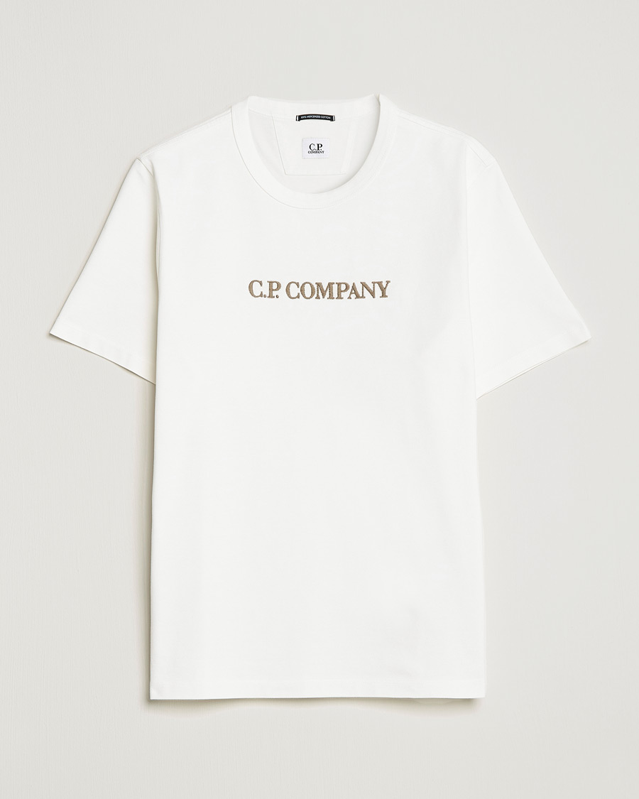 Homme | T-shirts | C.P. Company | Heavy Mercerized Cotton Logo Tee White