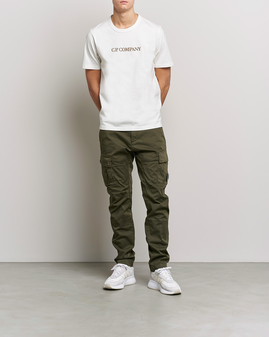 Homme | T-shirts | C.P. Company | Heavy Mercerized Cotton Logo Tee White
