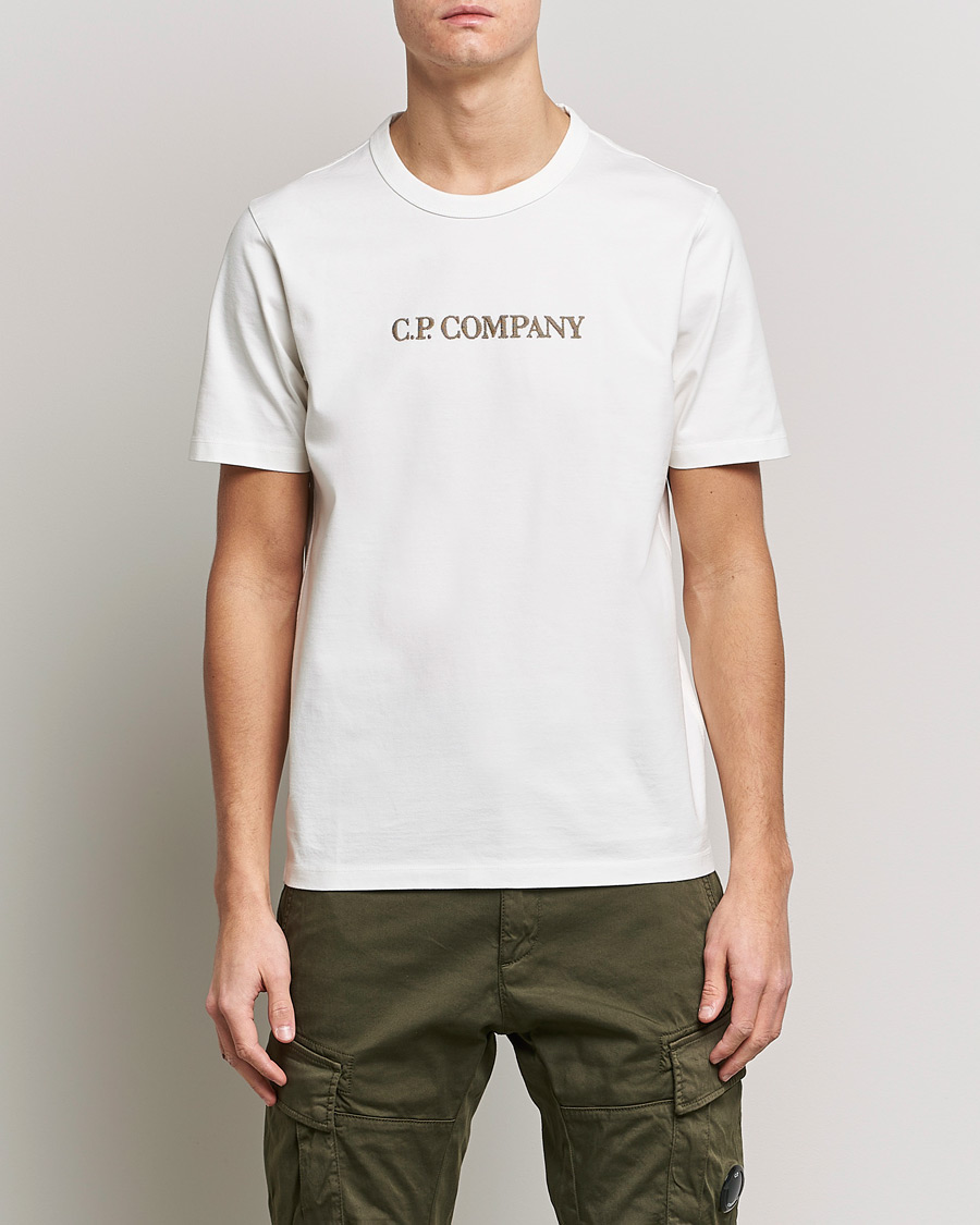 Homme | T-shirts | C.P. Company | Heavy Mercerized Cotton Logo Tee White