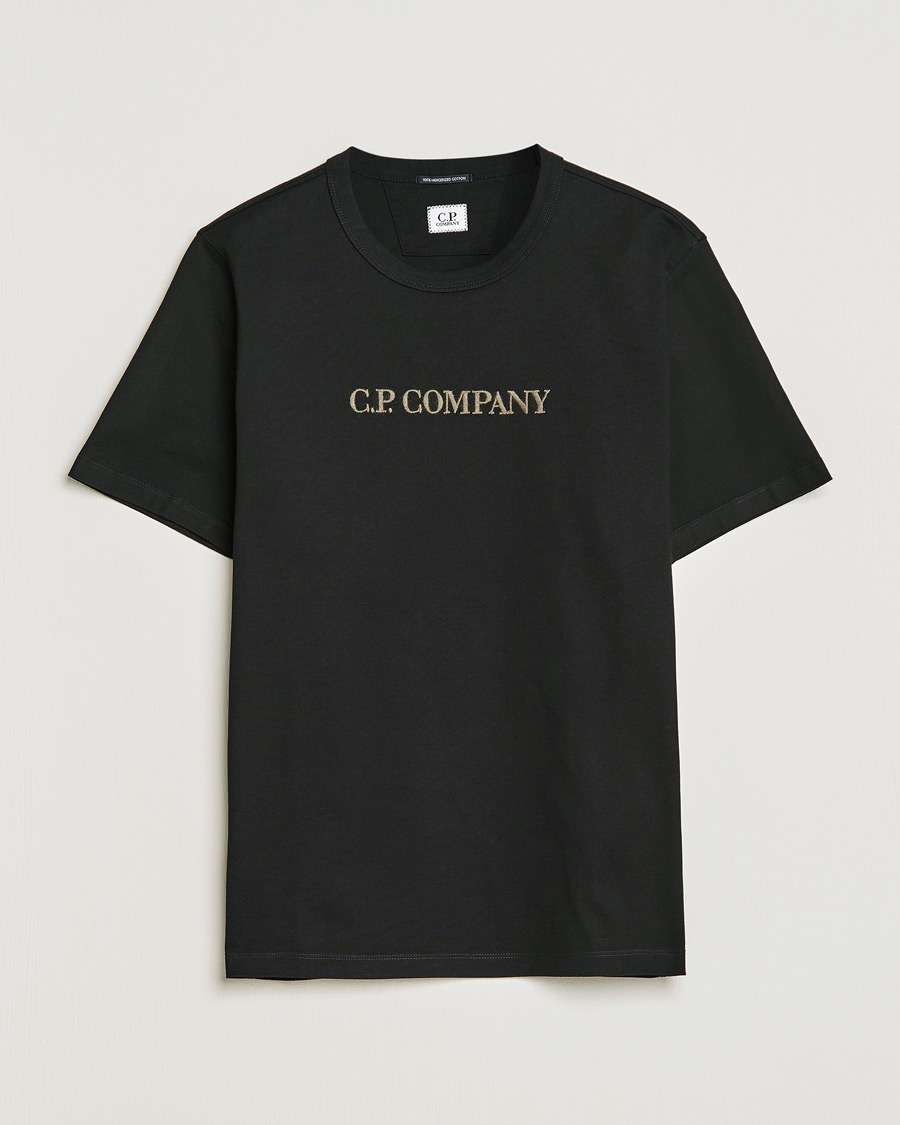 Homme | T-shirts | C.P. Company | Heavy Mercerized Cotton Logo Tee Black