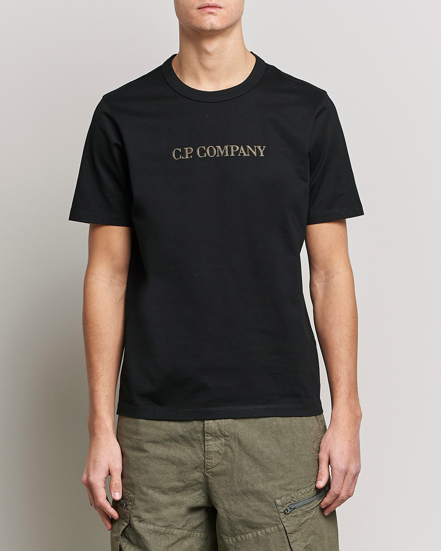 Homme | T-shirts | C.P. Company | Heavy Mercerized Cotton Logo Tee Black
