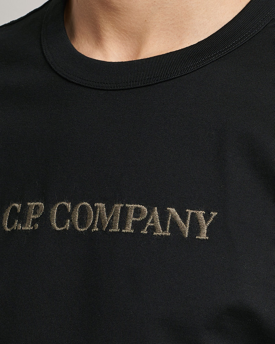 Homme | T-shirts | C.P. Company | Heavy Mercerized Cotton Logo Tee Black