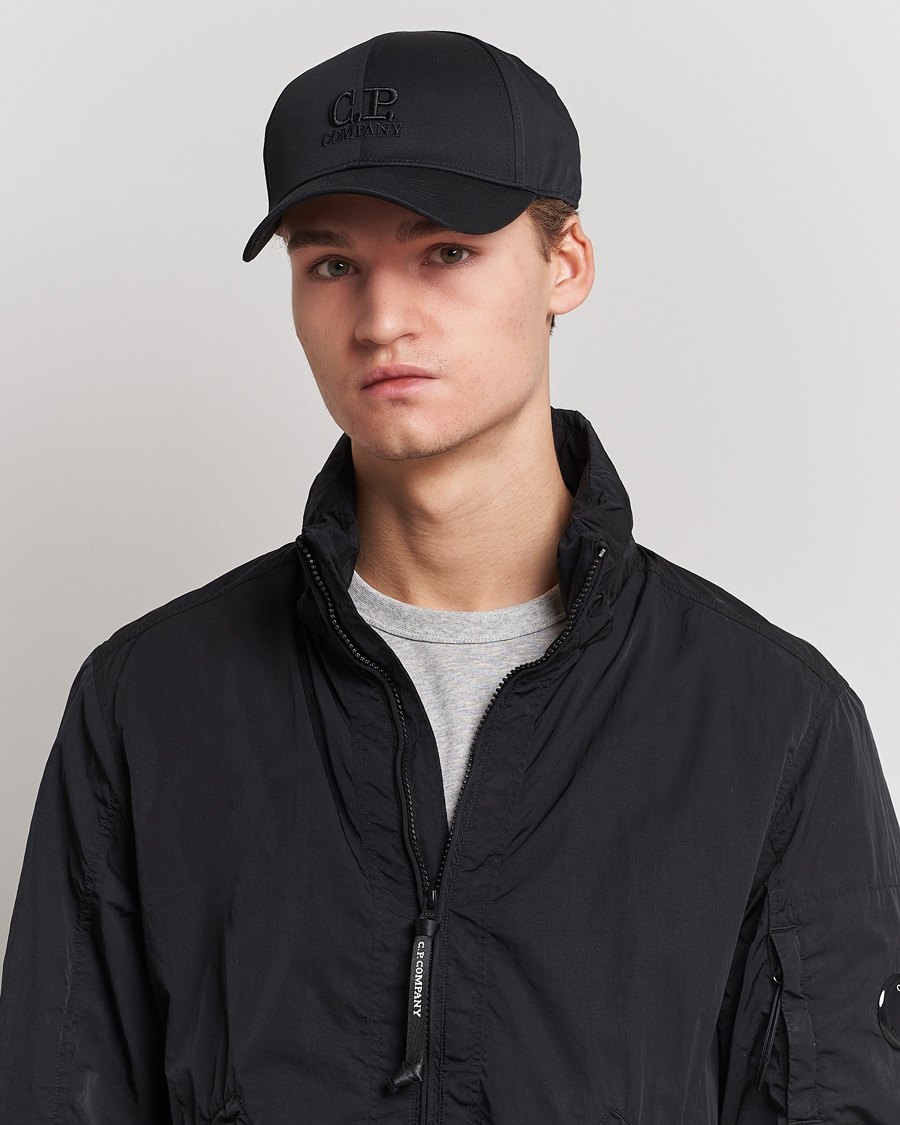 Homme | C.P. Company Cotton Gabardine Cap Black | C.P. Company | Cotton Gabardine Cap Black