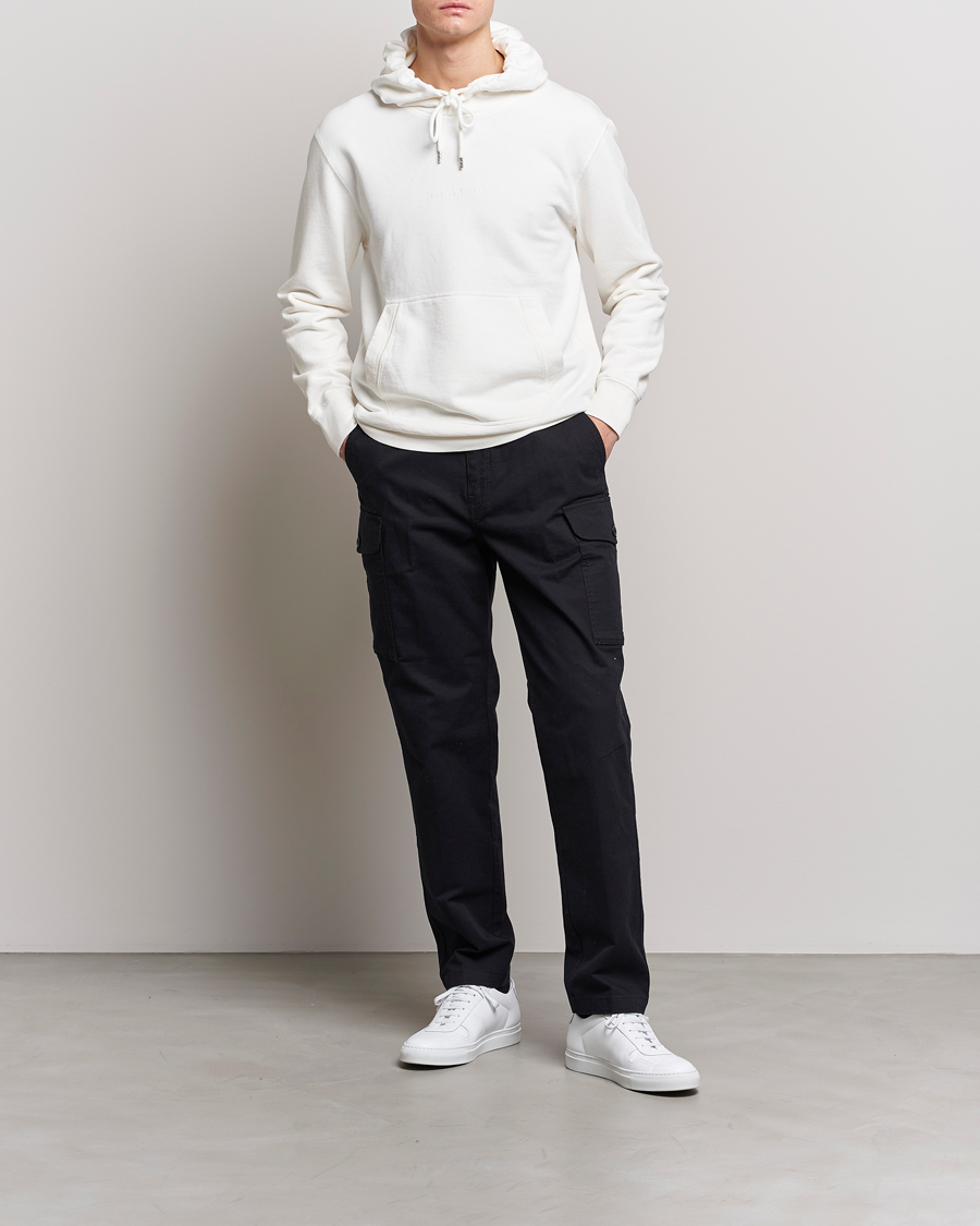 Homme | Pulls Et Tricots | C.P. Company | Garment Dyed Cotton Fleece Printed Hood White