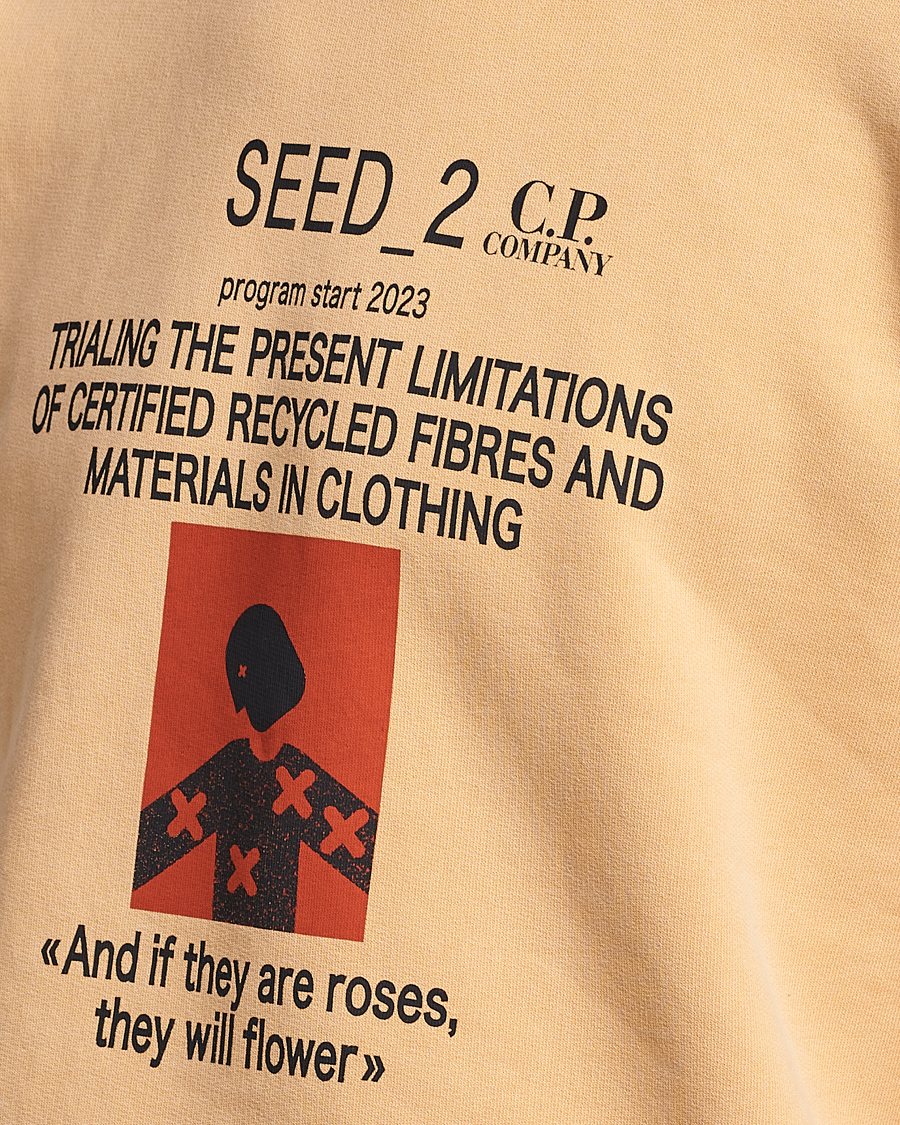 Homme | Pulls Et Tricots | C.P. Company | Recycled Cotton Sweatshirt Orange