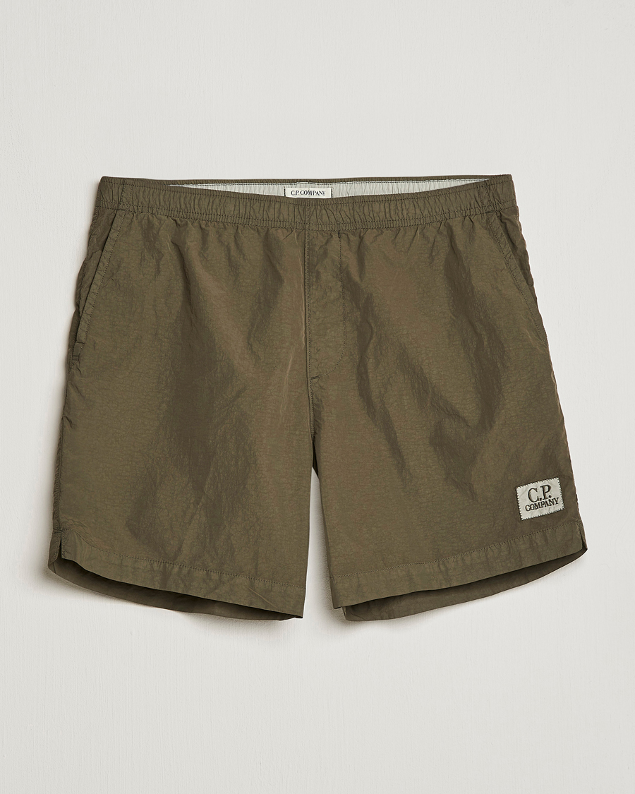 Homme | Maillots De Bain | C.P. Company | Flatt Nylon Garment Dyed Swimshorts Olive