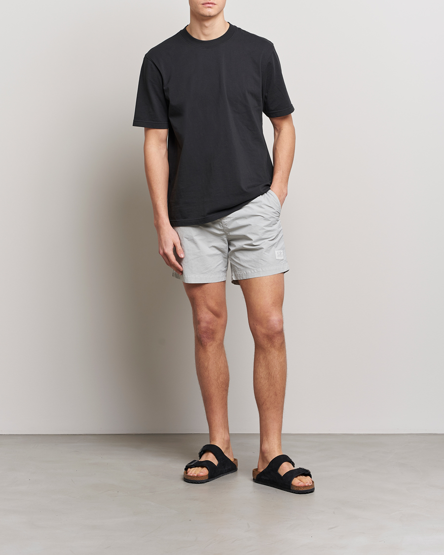 Homme | Maillots De Bain | C.P. Company | Flatt Nylon Garment Dyed Swimshorts Grey