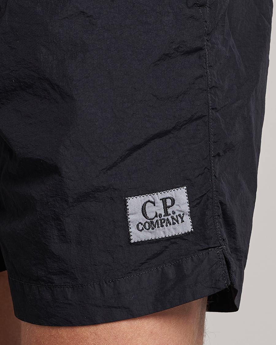 Homme | Maillots De Bain | C.P. Company | Flatt Nylon Garment Dyed Swimshorts Black