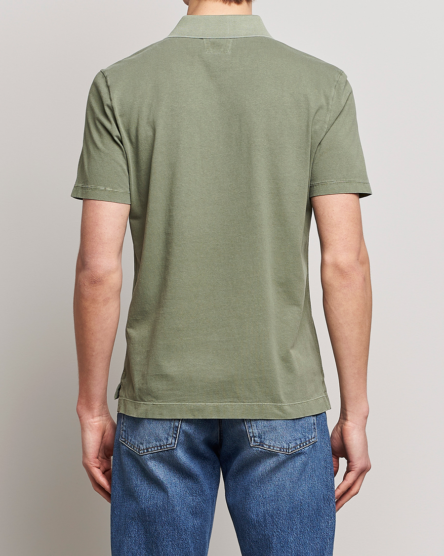 Homme | Polos | C.P. Company | Old Dyed Cotton Jersey Polo Olive