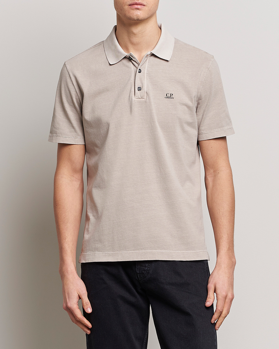 Homme | Polos | C.P. Company | Old Dyed Cotton Jersey Polo Grey
