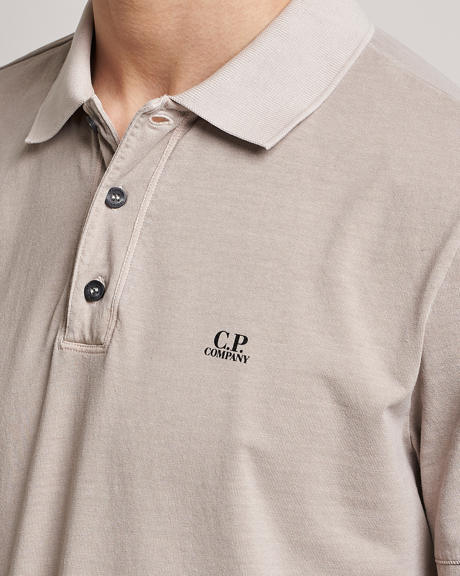 Homme | Polos | C.P. Company | Old Dyed Cotton Jersey Polo Grey