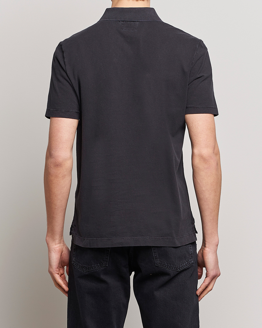 Homme | Polos | C.P. Company | Old Dyed Cotton Jersey Polo Black
