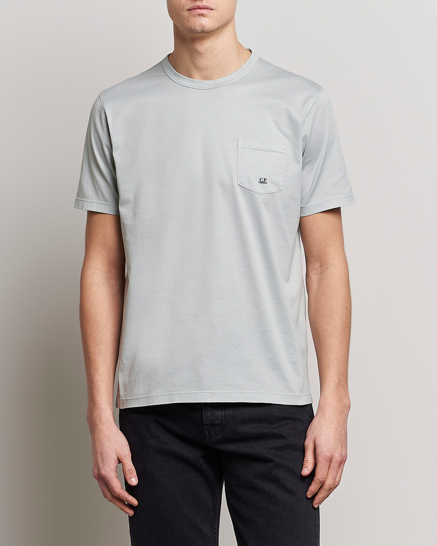 Homme | T-shirts | C.P. Company | Mercerized Cotton Pocket T-Shirt Ocean