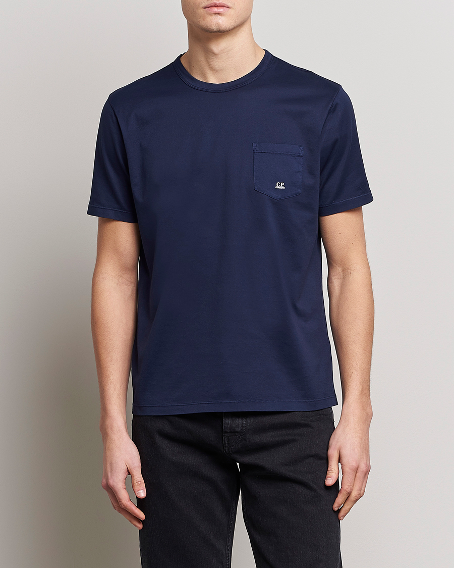 Homme | T-shirts | C.P. Company | Mercerized Cotton Pocket T-Shirt Navy