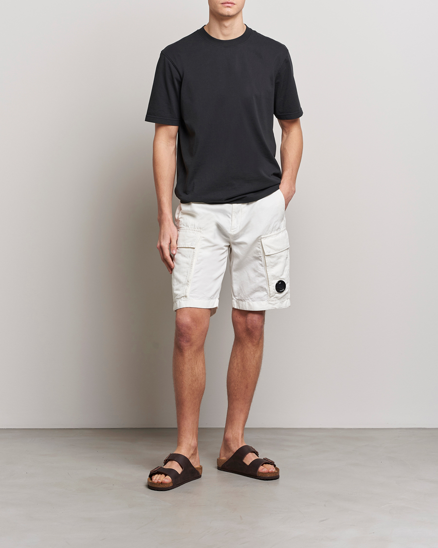 Homme | Shorts | C.P. Company | Cotton/Linen Cargo Shorts White