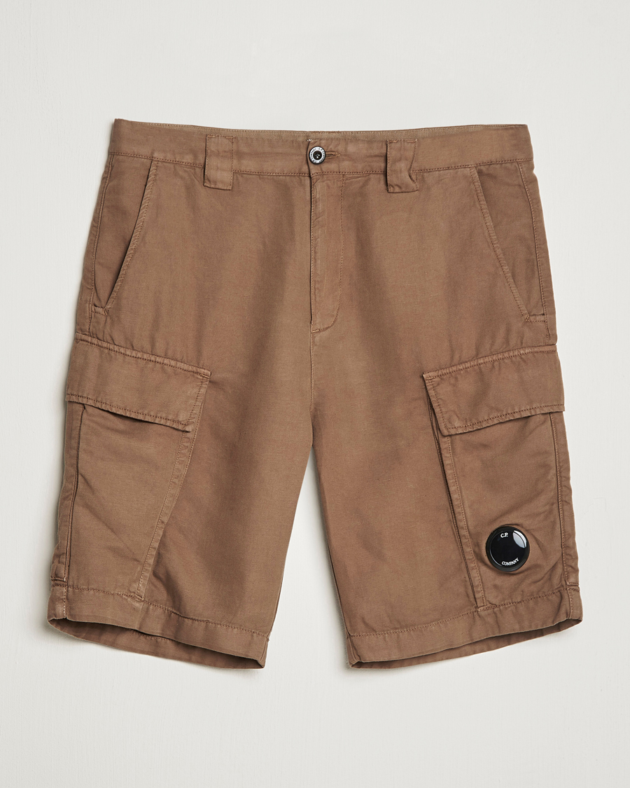 Homme | Shorts | C.P. Company | Cotton/Linen Cargo Shorts Taupe