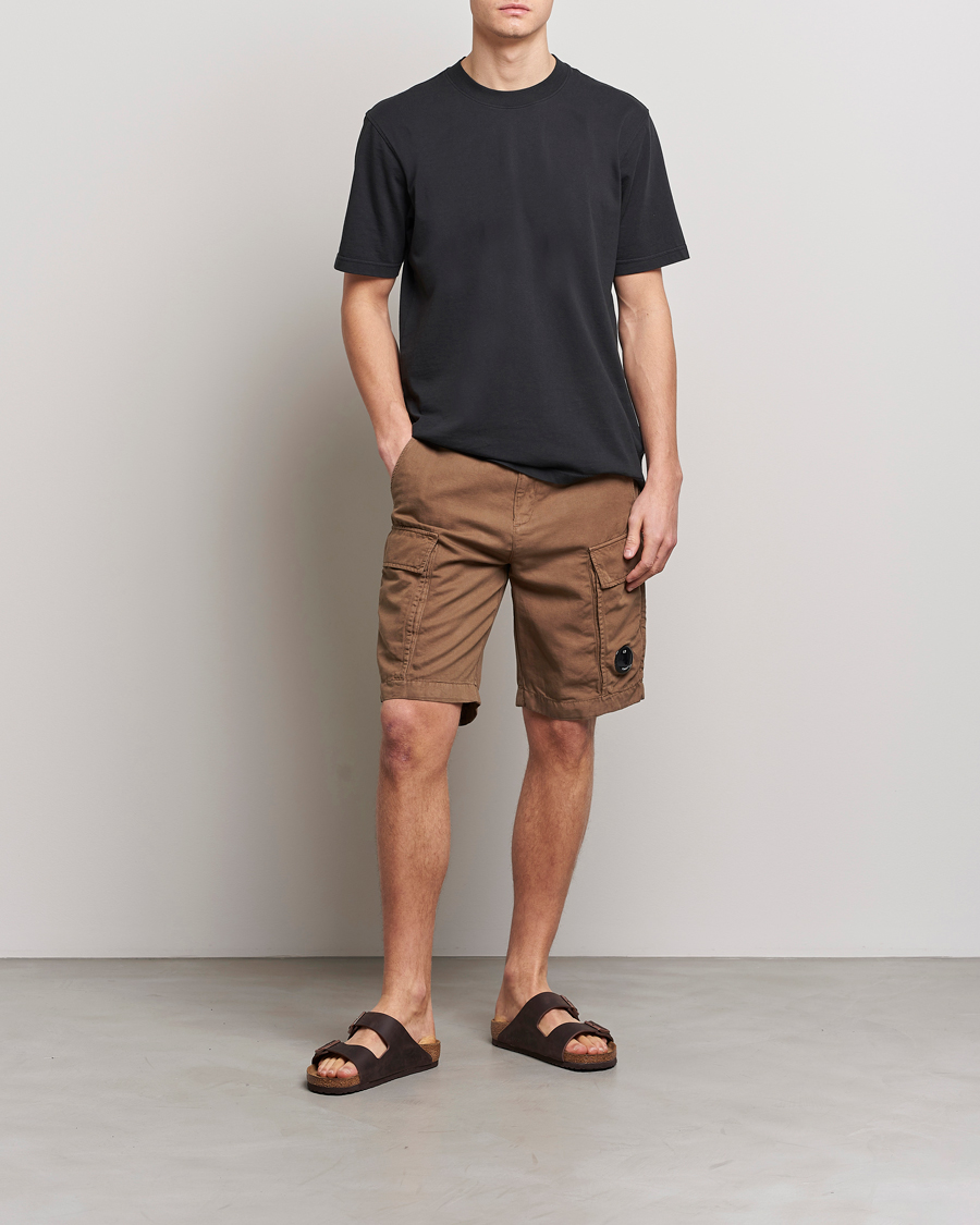 Homme | Shorts | C.P. Company | Cotton/Linen Cargo Shorts Taupe