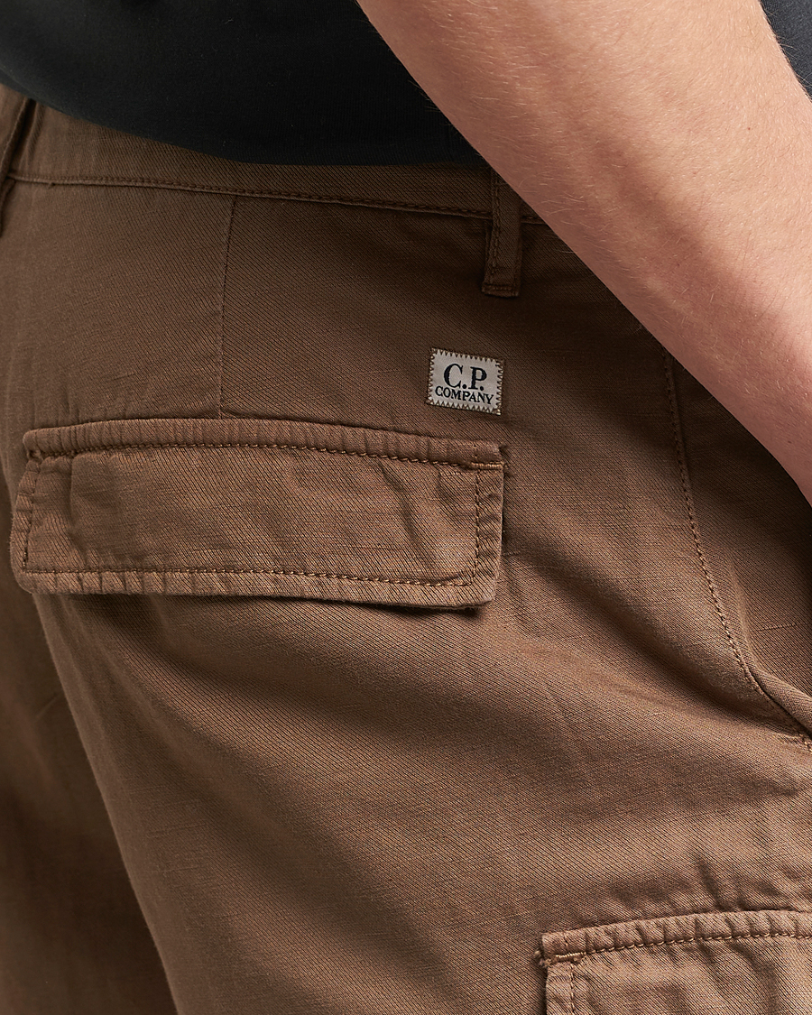 Homme | Shorts | C.P. Company | Cotton/Linen Cargo Shorts Taupe