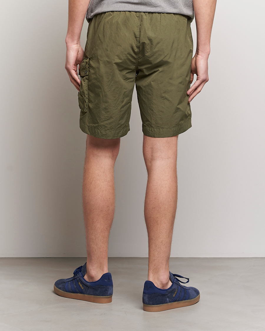 Homme | Shorts | C.P. Company | Flatt Nylon Garment Dyed Shorts Olive