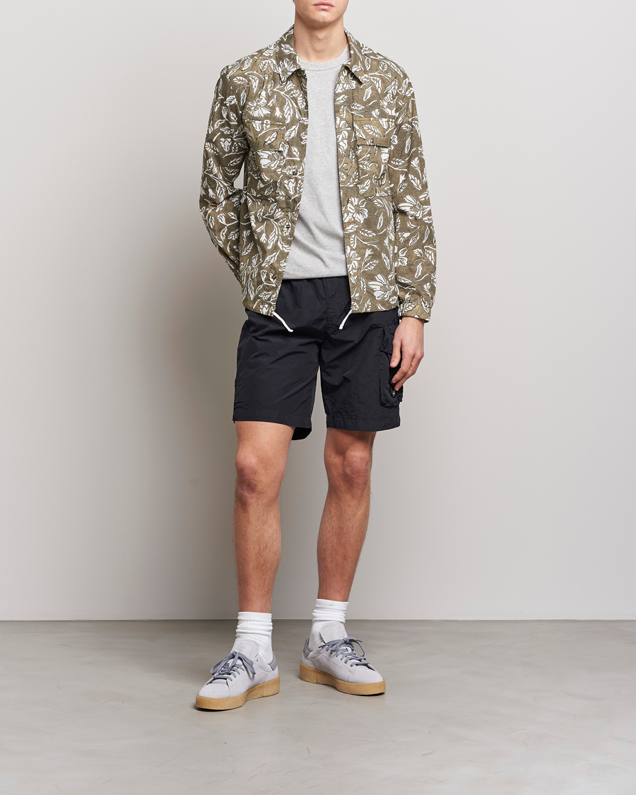 Homme | Shorts | C.P. Company | Flatt Nylon Garment Dyed Shorts Black