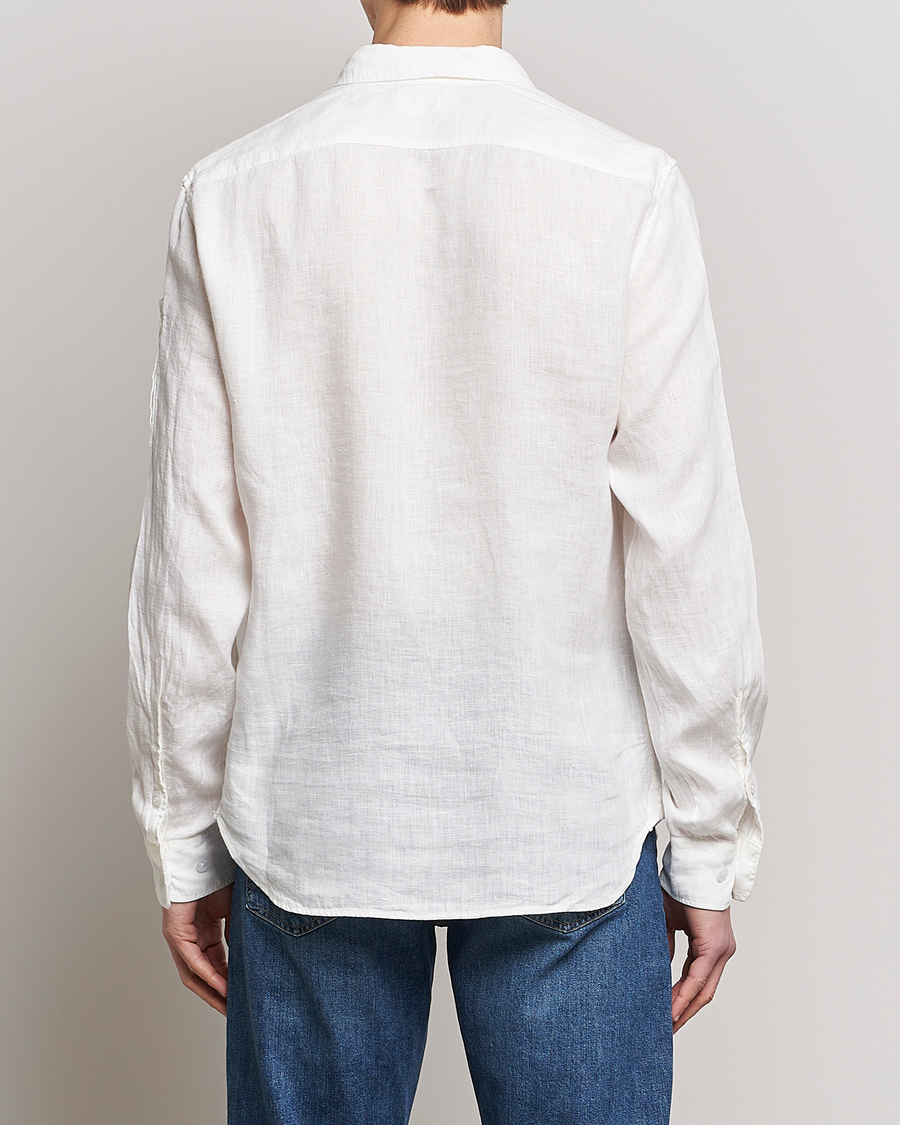 Homme | Chemises | C.P. Company | Long Sleeve Linen Shirt White