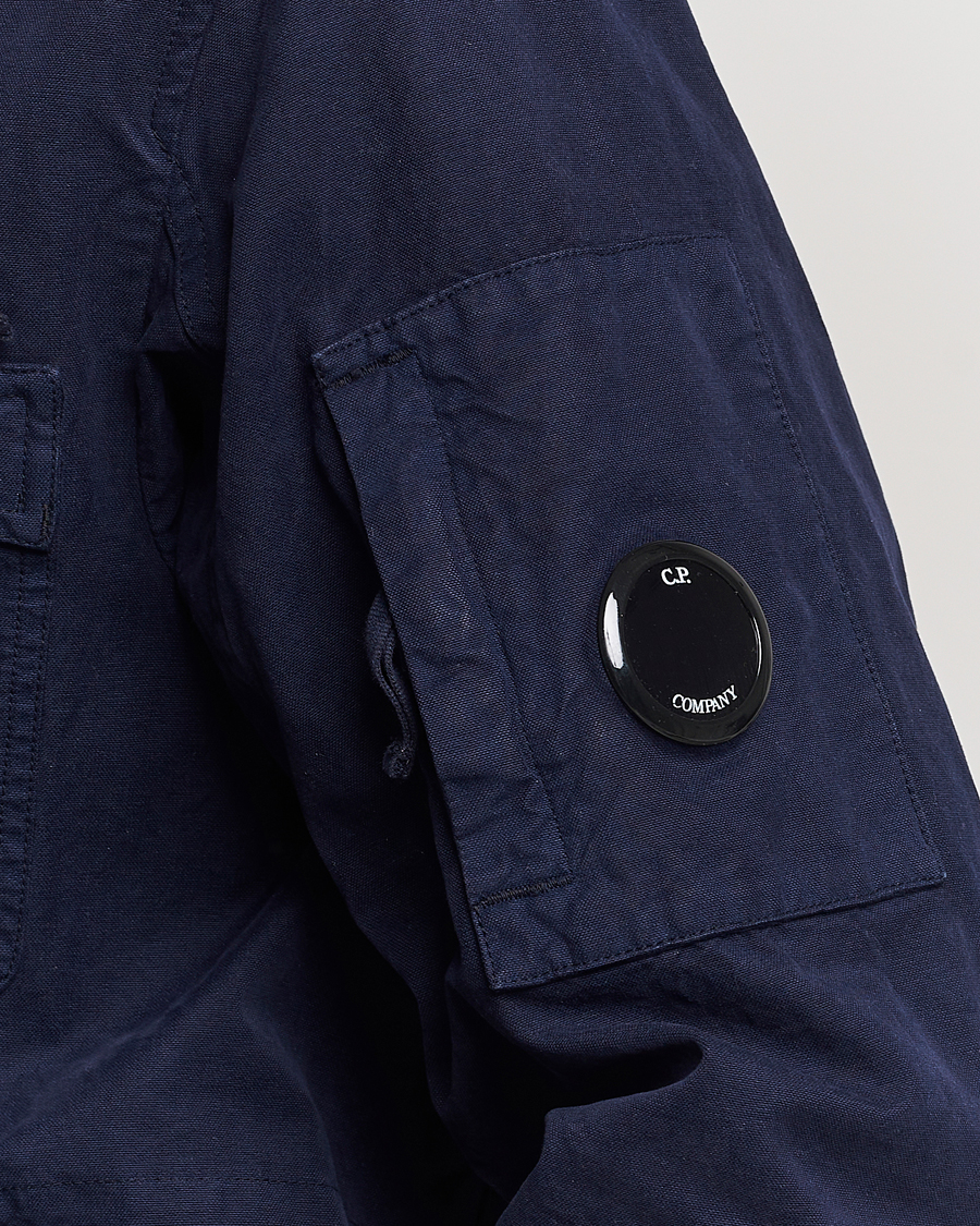 Homme | Manteaux Et Vestes | C.P. Company | MAIS-B Canvas Weave Garment Dyed Jacket Navy
