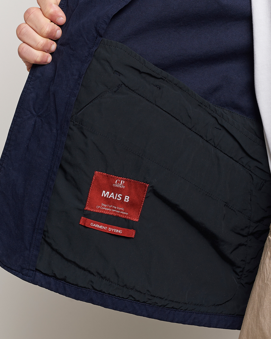 Homme | Manteaux Et Vestes | C.P. Company | MAIS-B Canvas Weave Garment Dyed Jacket Navy