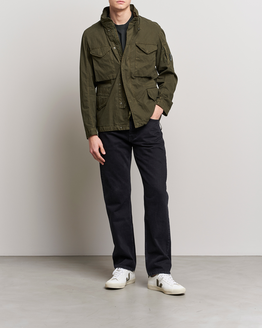 Homme | Manteaux Et Vestes | C.P. Company | 50 Fili GUM Cotton Field Jacket Olive