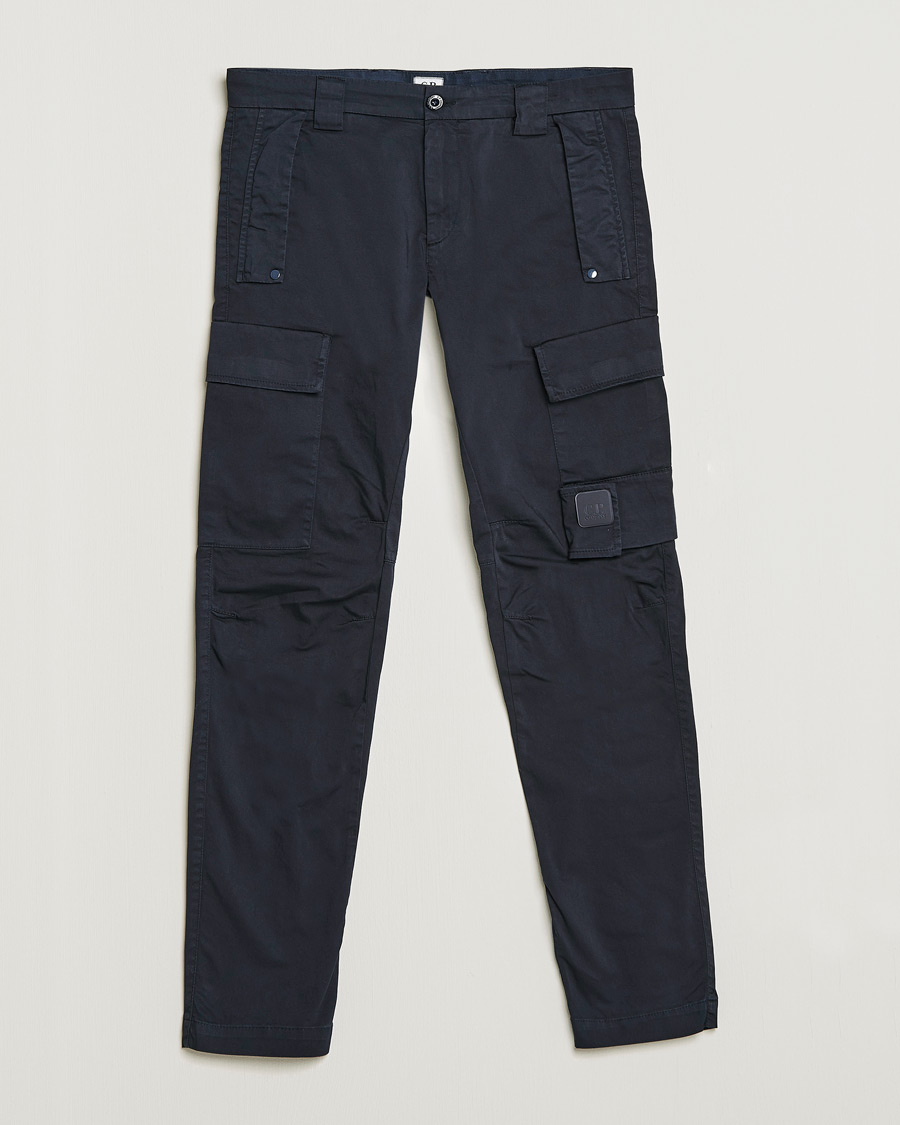 Homme | Pantalons | C.P. Company | Metropolis Satin Stretch Cargo Pants Navy