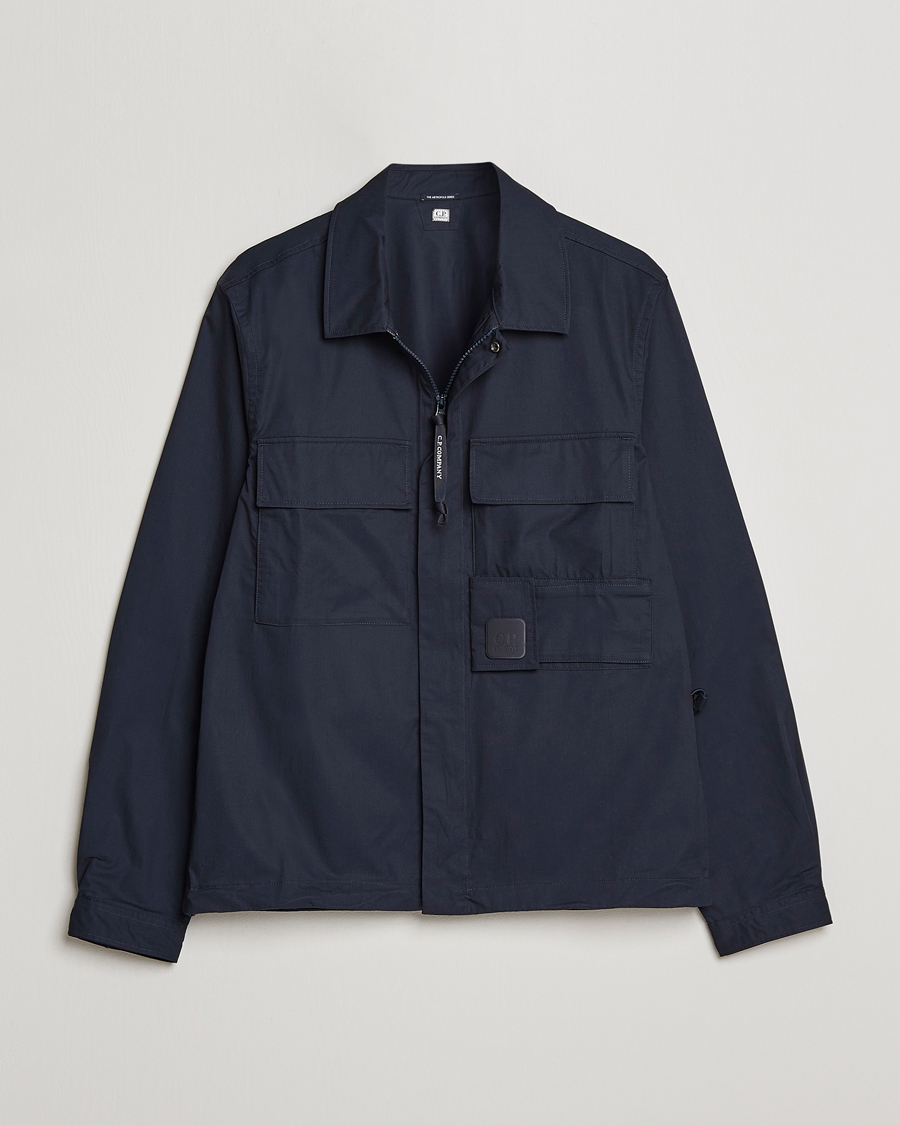 Homme | Chemises | C.P. Company | Metropolis Cotton Gabardine Overshirt Navy