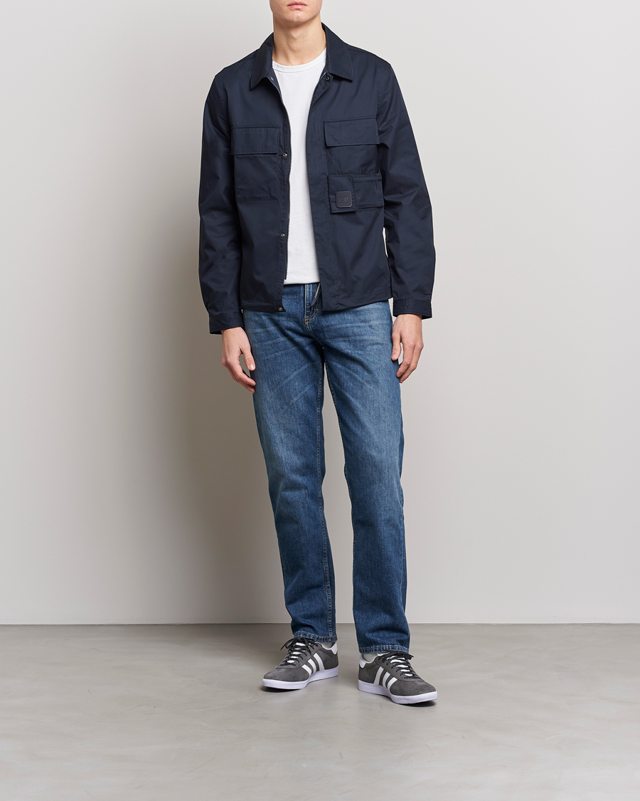 Homme | Chemises | C.P. Company | Metropolis Cotton Gabardine Overshirt Navy