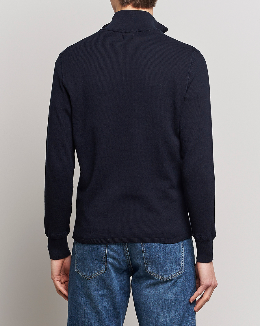 Homme | Pulls Et Tricots | C.P. Company | Metropolis Cotton Crepe Half Zip Navy