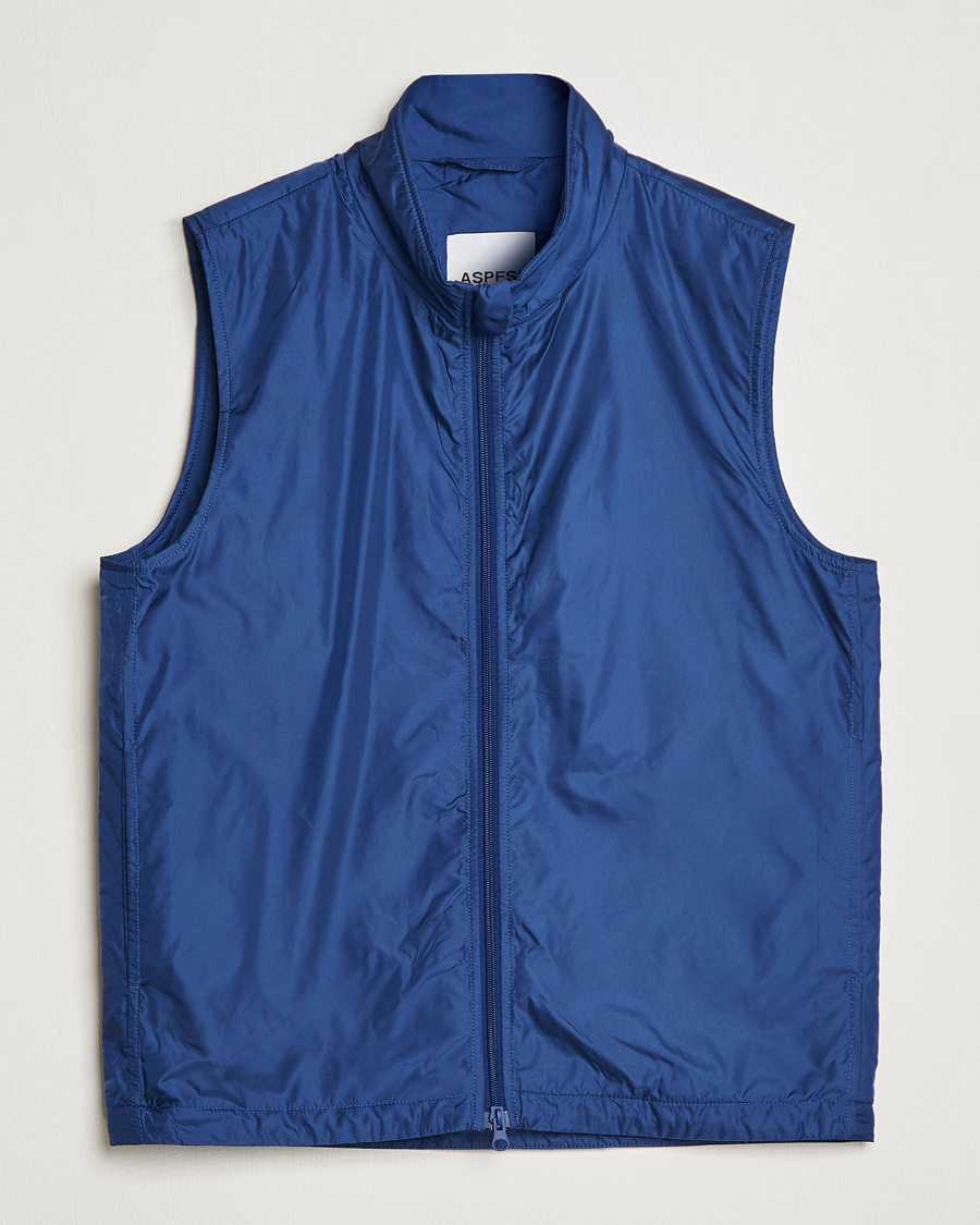 Homme | Gilets | Aspesi | Vernes Nylon Gilet Bluette