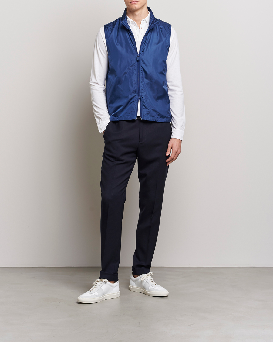 Homme | Gilets | Aspesi | Vernes Nylon Gilet Bluette