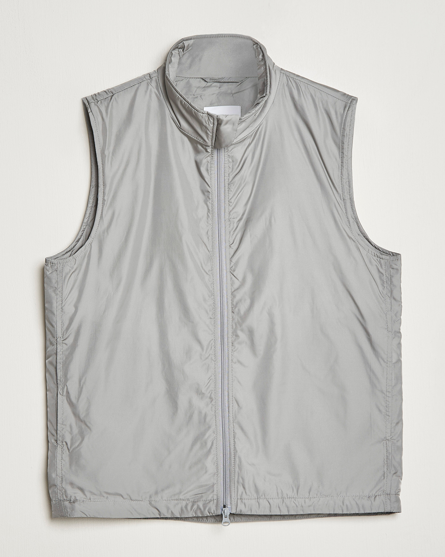 Homme | Gilets | Aspesi | Vernes Nylon Gilet Grey