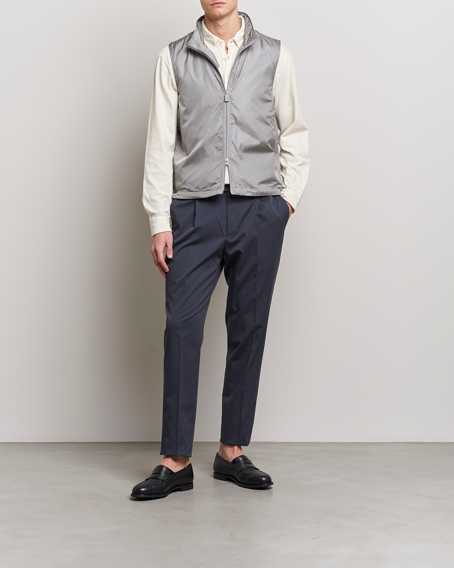 Homme | Gilets | Aspesi | Vernes Nylon Gilet Grey