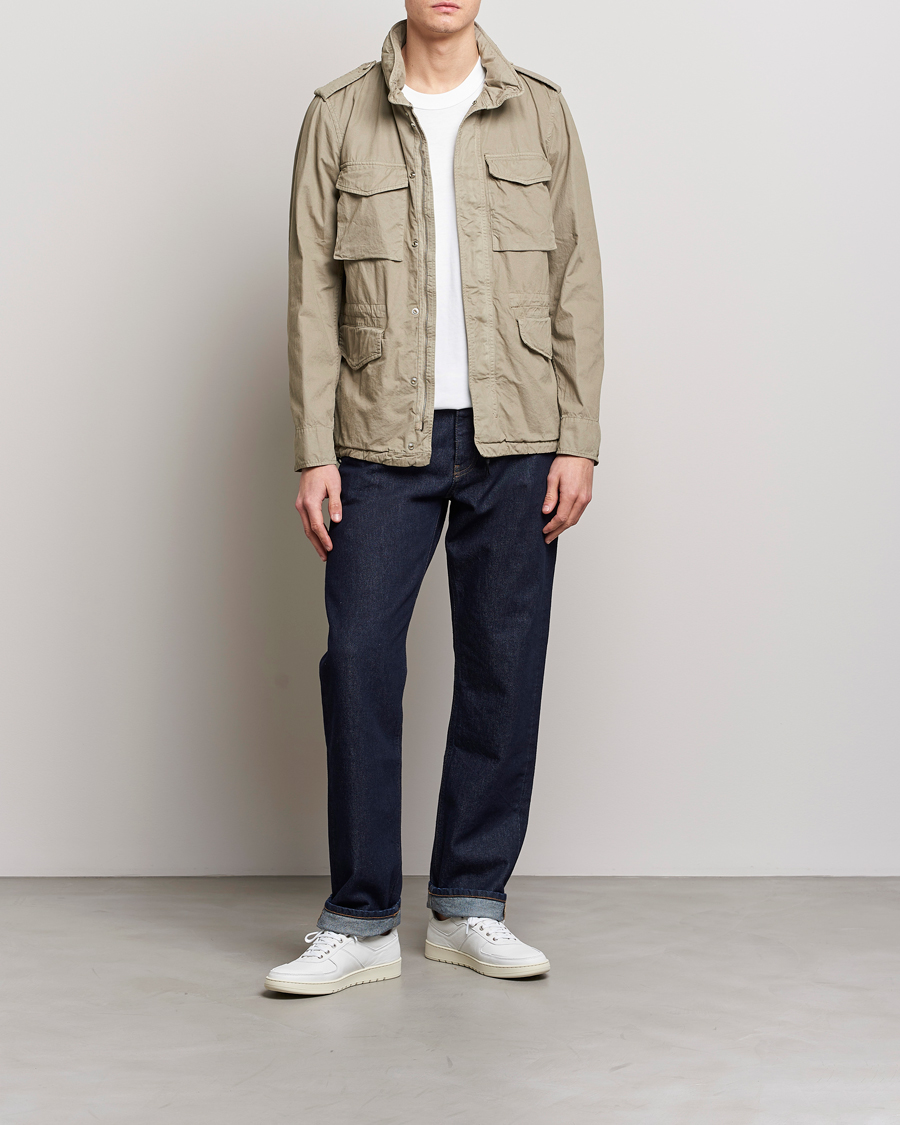 Homme | Manteaux Et Vestes | Aspesi | Cotton Field Jacket Khaki