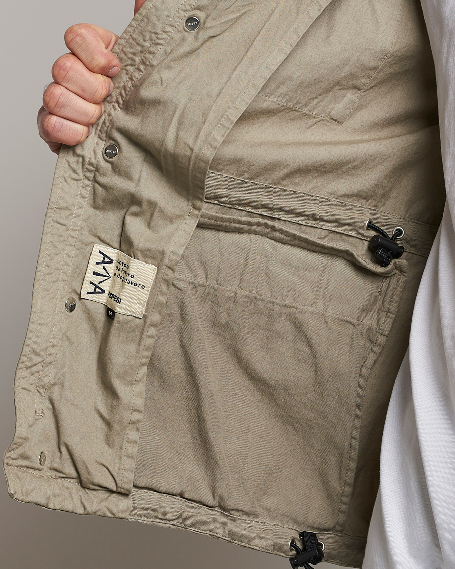 Homme | Manteaux Et Vestes | Aspesi | Cotton Field Jacket Khaki